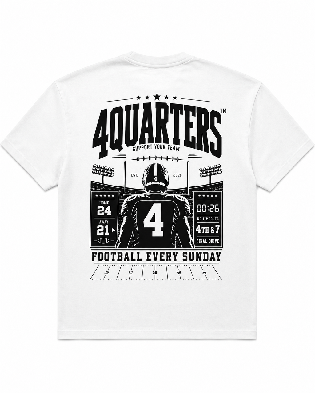 4QUARTERS T-Shirt - Varsity Oversize – Drop 02